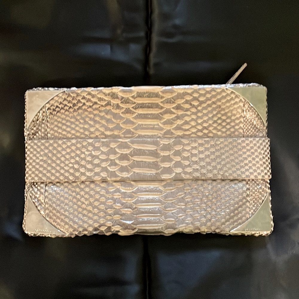 Croc embossed clutch Devi Kroell